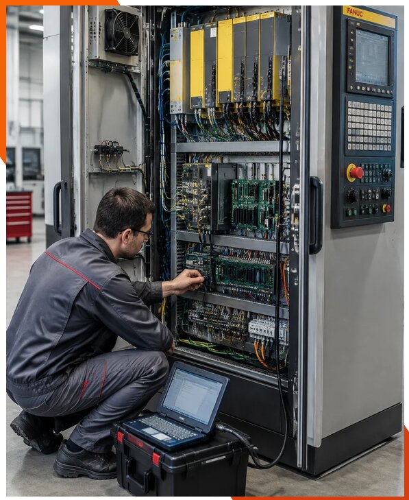 Ремонт систем ЧПУ FANUC промышленных станков в Кумертау