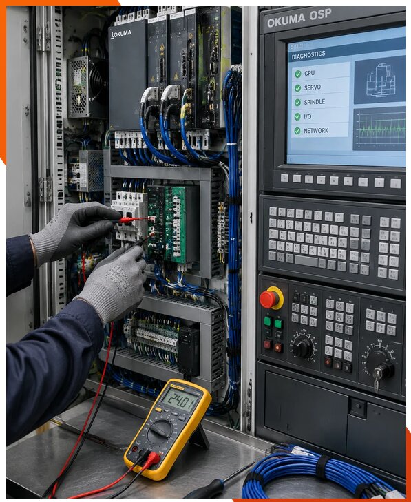 Ремонт систем ЧПУ Okuma OSP в Кумертау